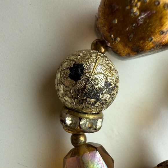 Vintage Deauville Signed Double Strand Necklace - Picture 5 of 10